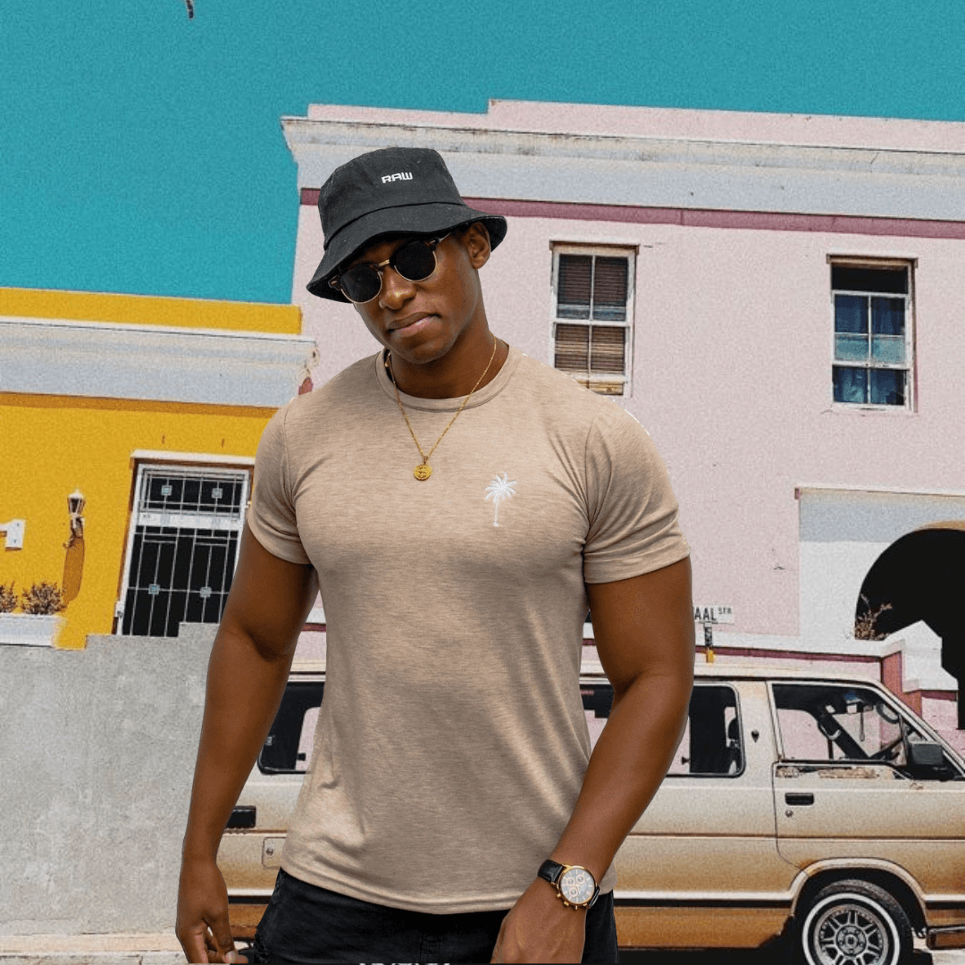 Rolled Muscle Tee - Oatmeal - Strange Paradise