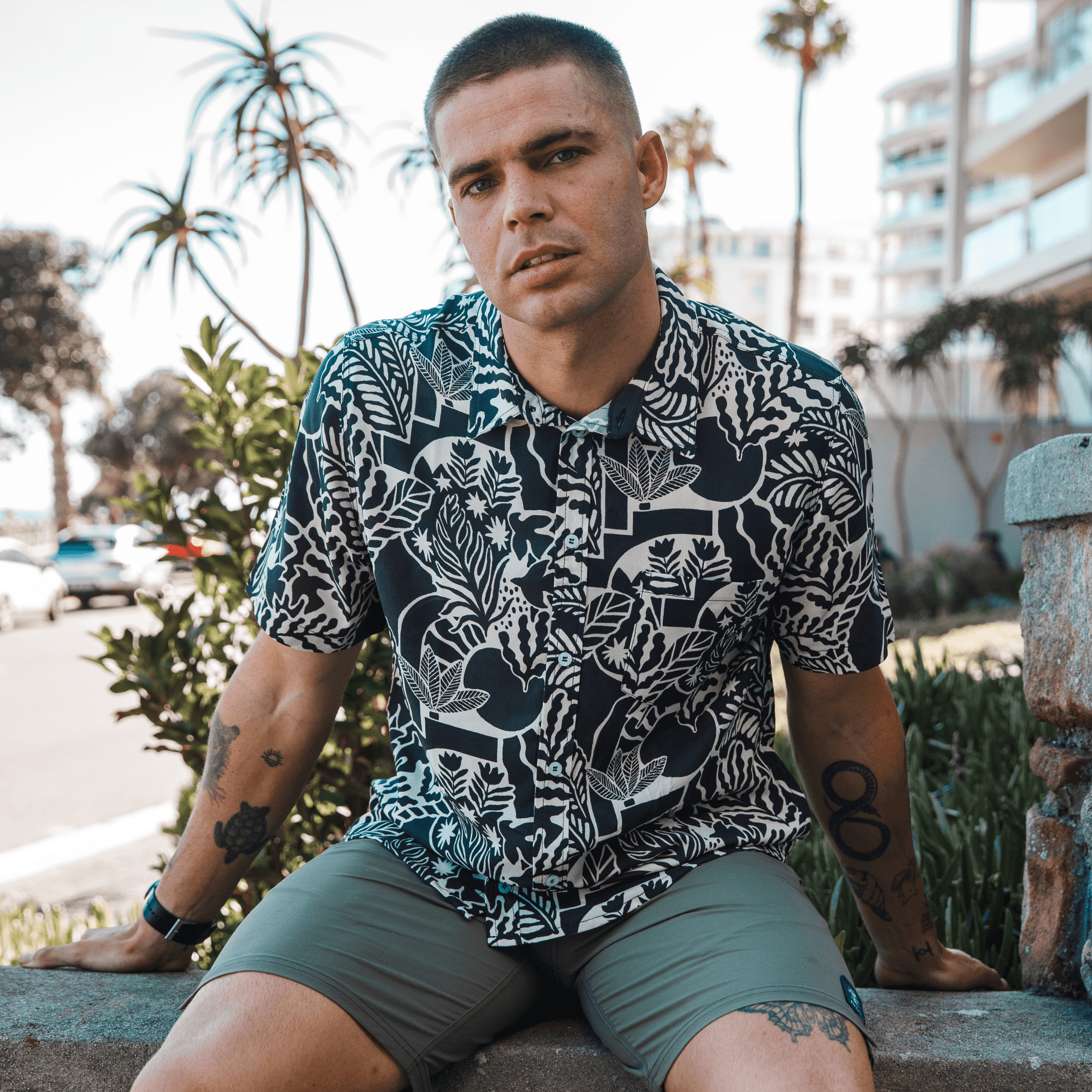 Men's Short Sleeve Shirt - Beach Club - Strange Paradise