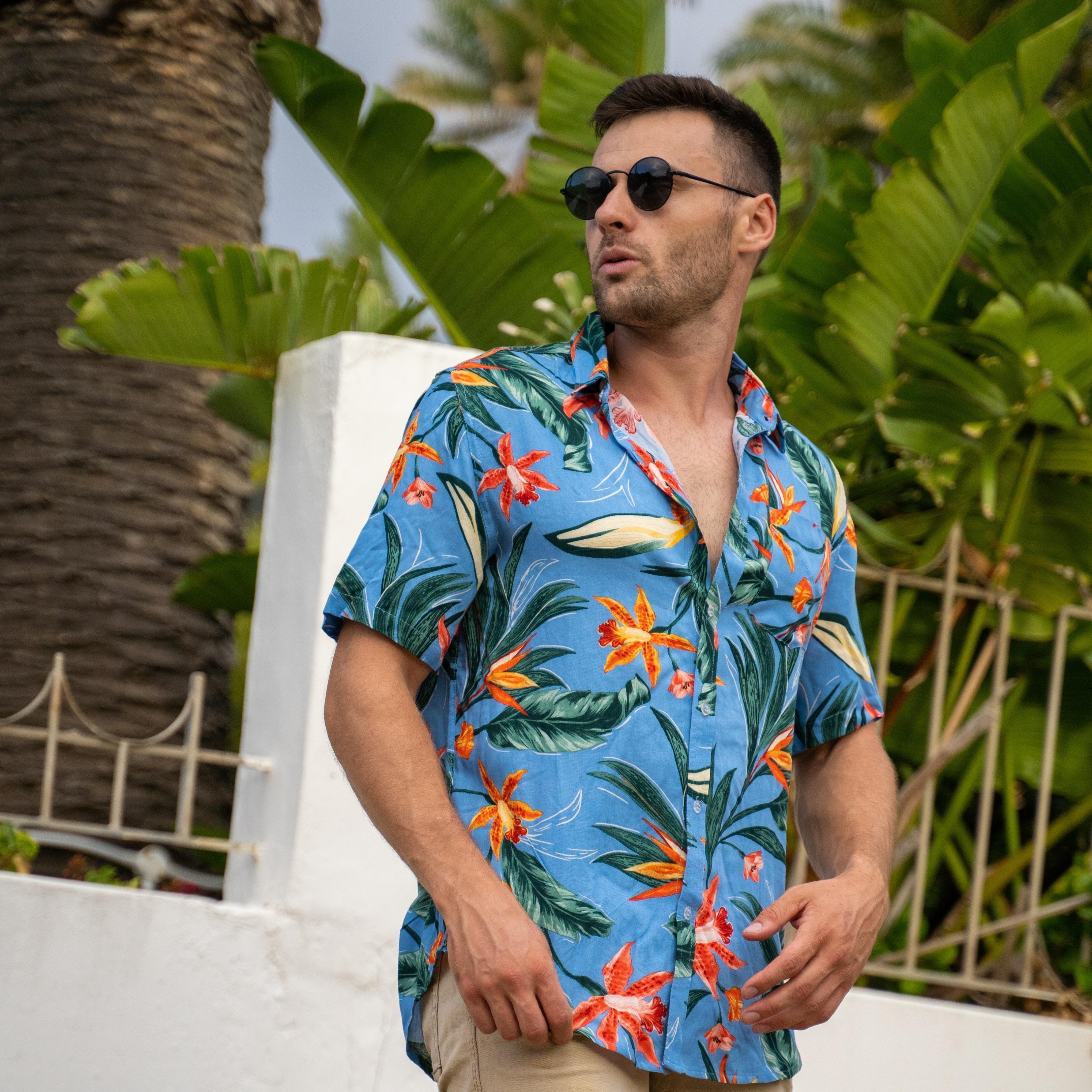 Men's Short Sleeve Shirt - Tropical Bliss - Strange Paradise