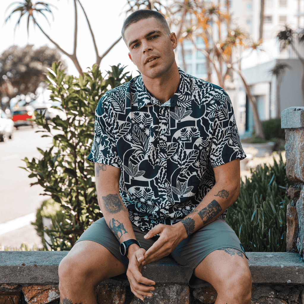 Men's Short Sleeve Shirt - Beach Club - Strange Paradise