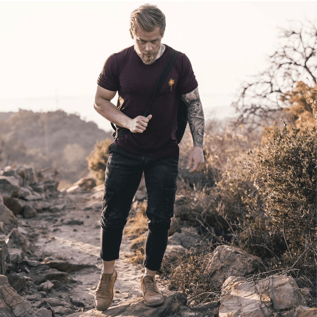 Rolled Muscle Tee - BurgundyStrange ParadiseStrange ParadiseOur Rolled Muscle Tees are designed for everyday wear. Our fabric delivers a product for those with a demanding and versatile lifestyle. From the workplace or gym, tRolled Muscle Tee - Burgundy