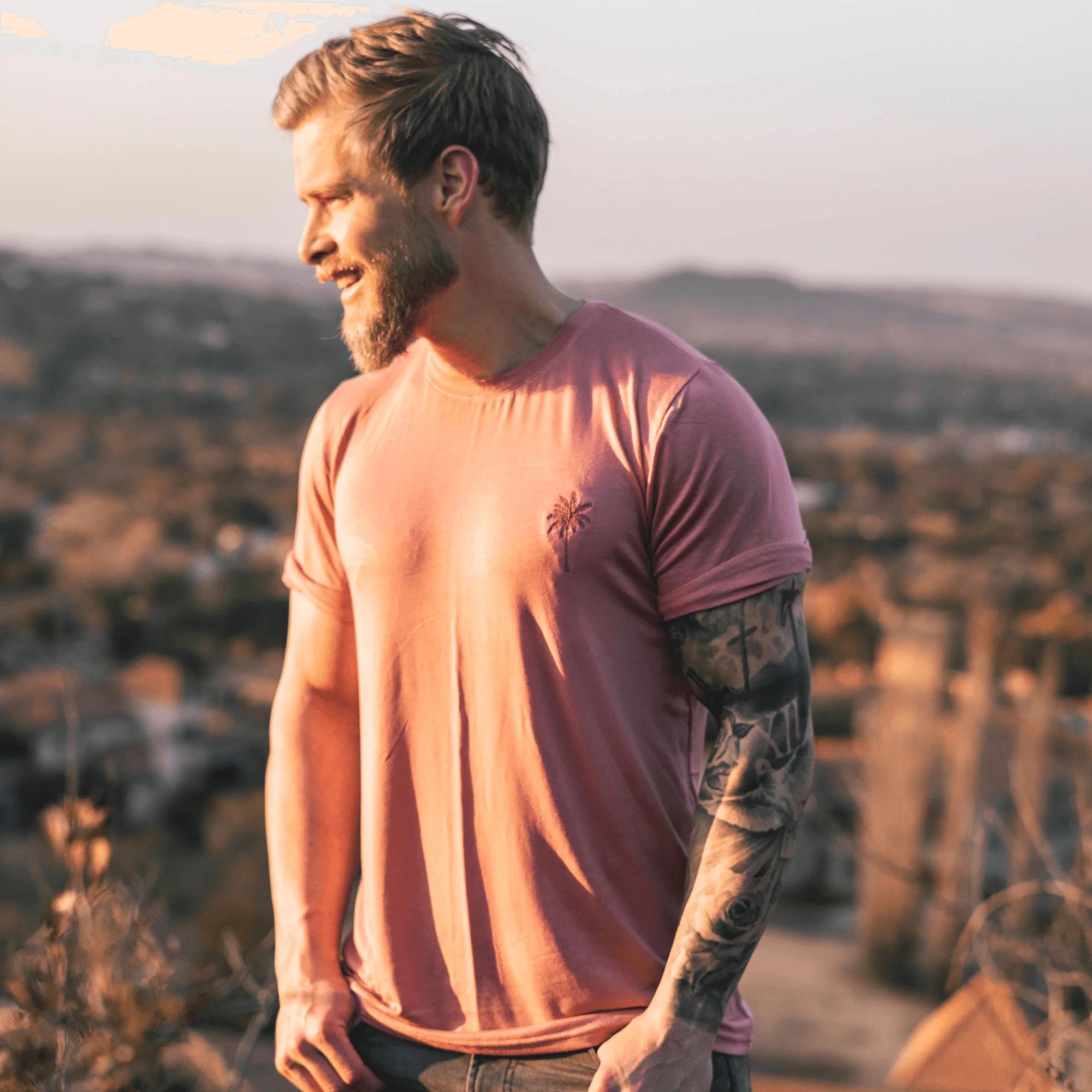 Rolled Muscle Tee - Watermelon