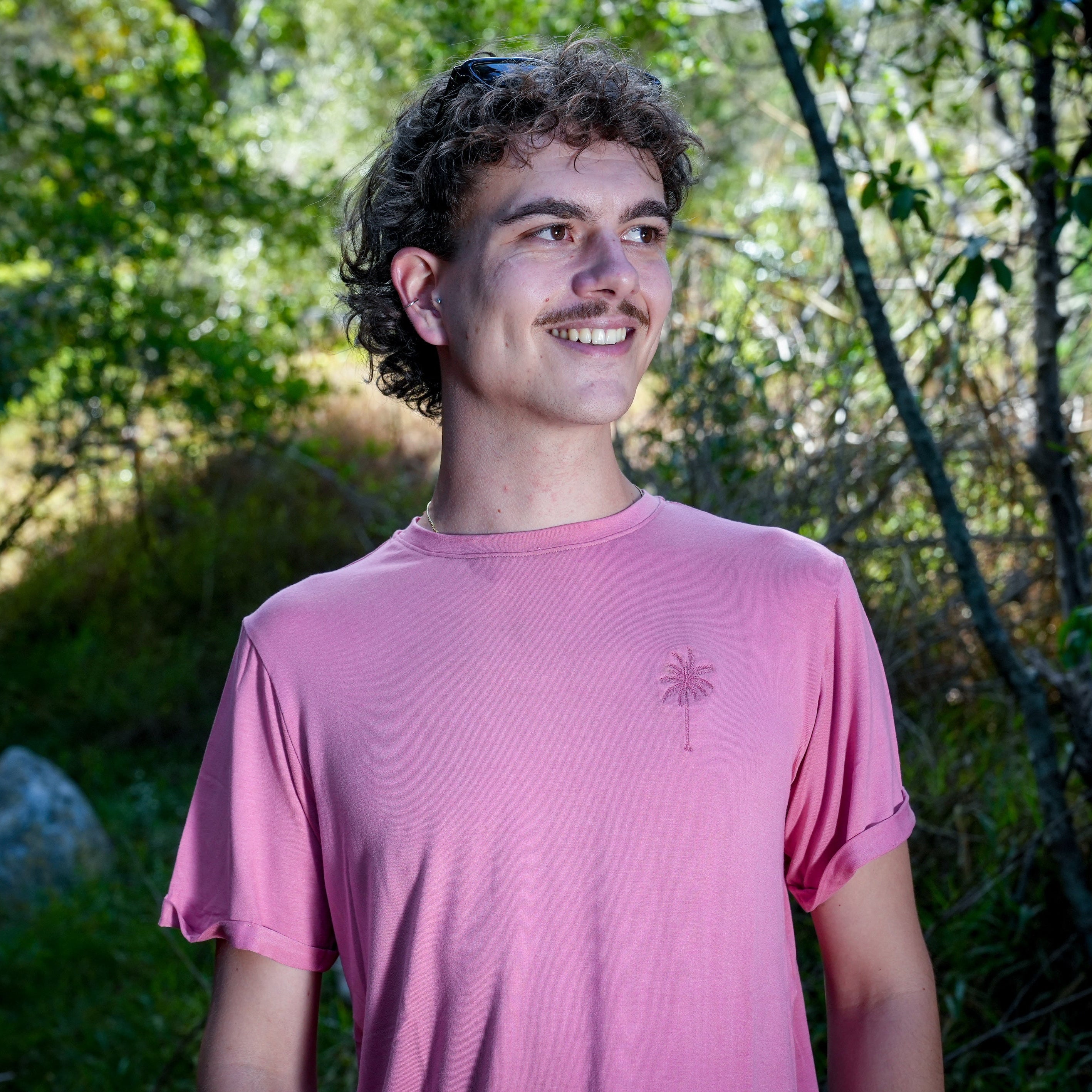 Rolled Muscle Tee - Watermelon- Strange Paradise