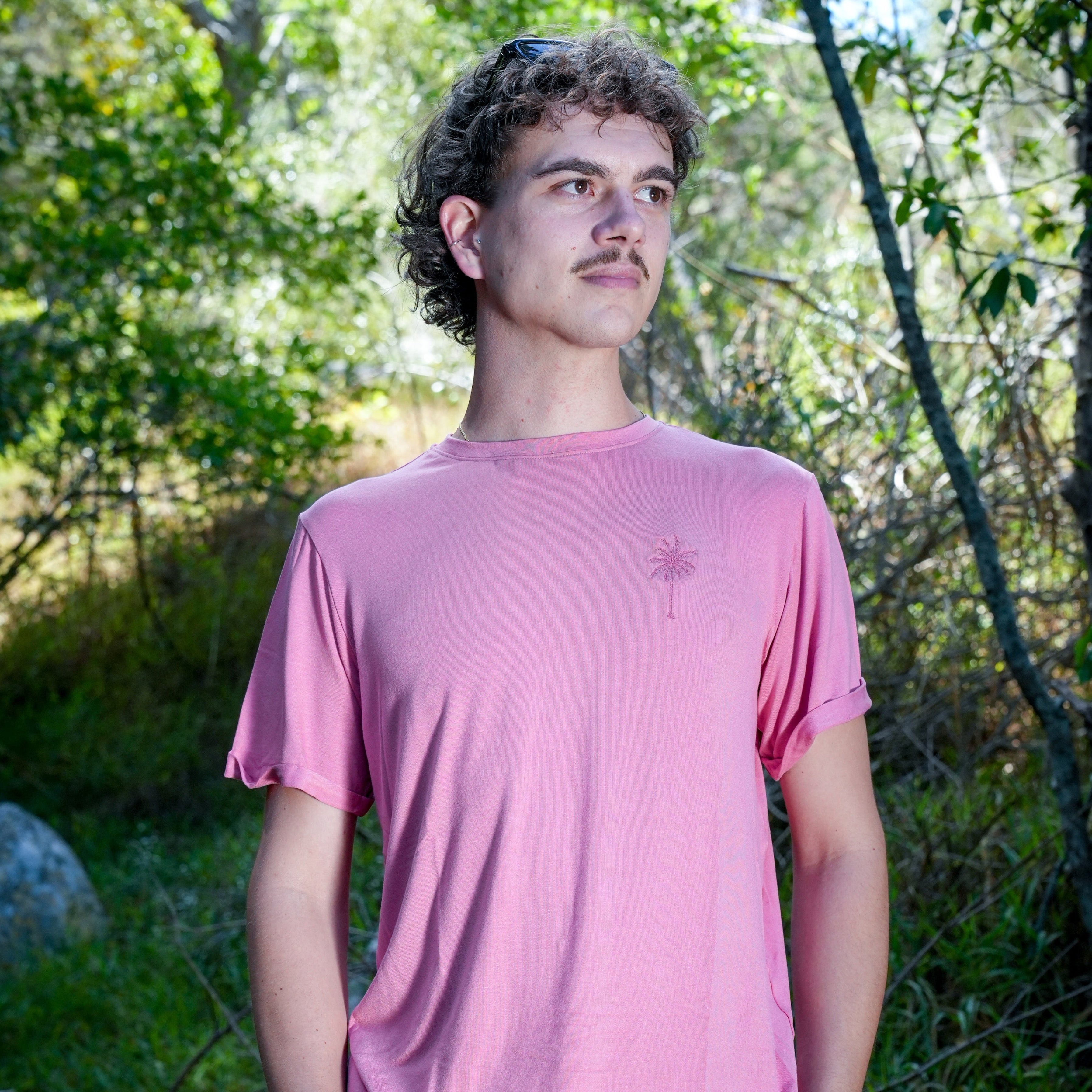 Rolled Muscle Tee - Watermelon- Strange Paradise