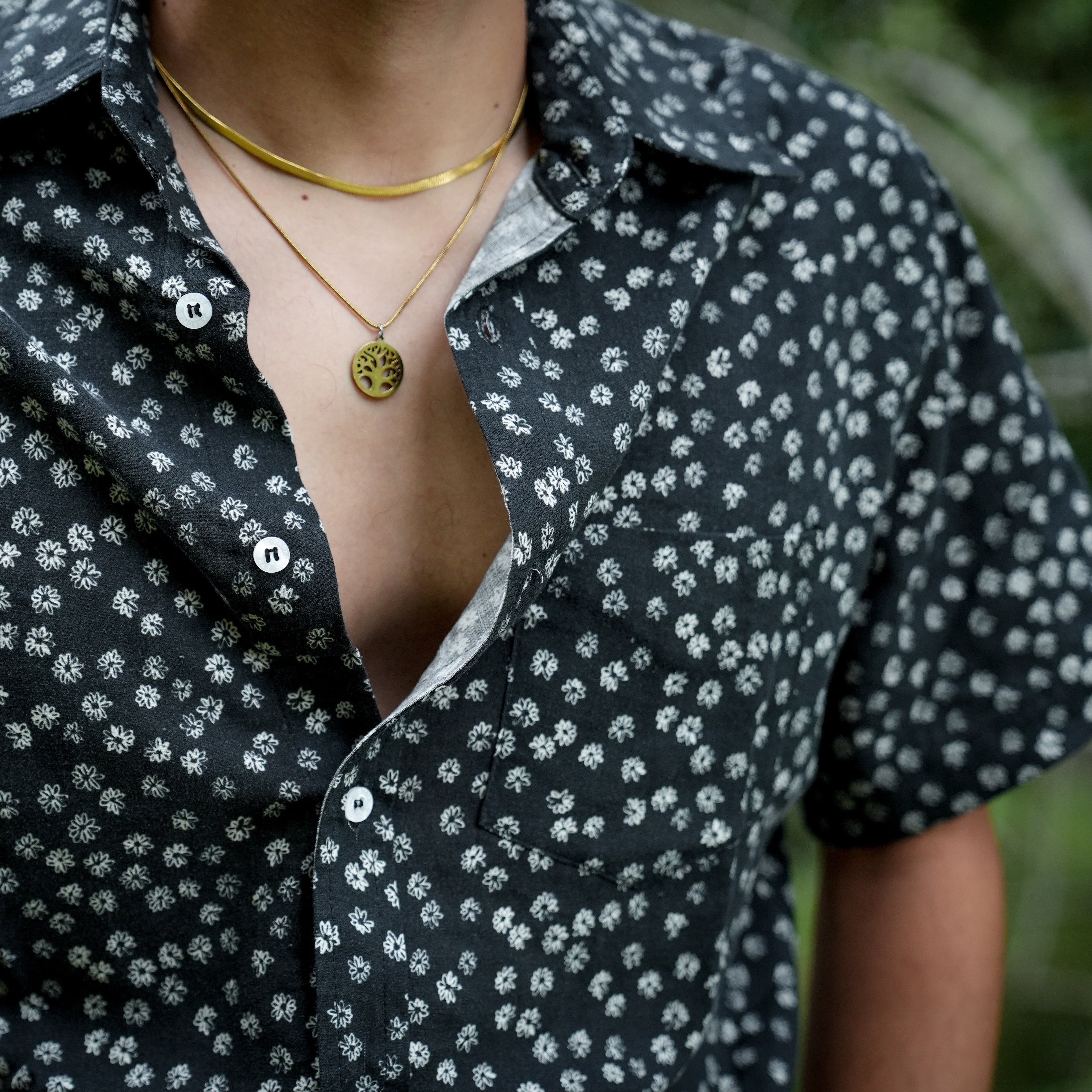 Men's Short Sleeve Shirt - Pushing Up Daisies - Strange Paradise