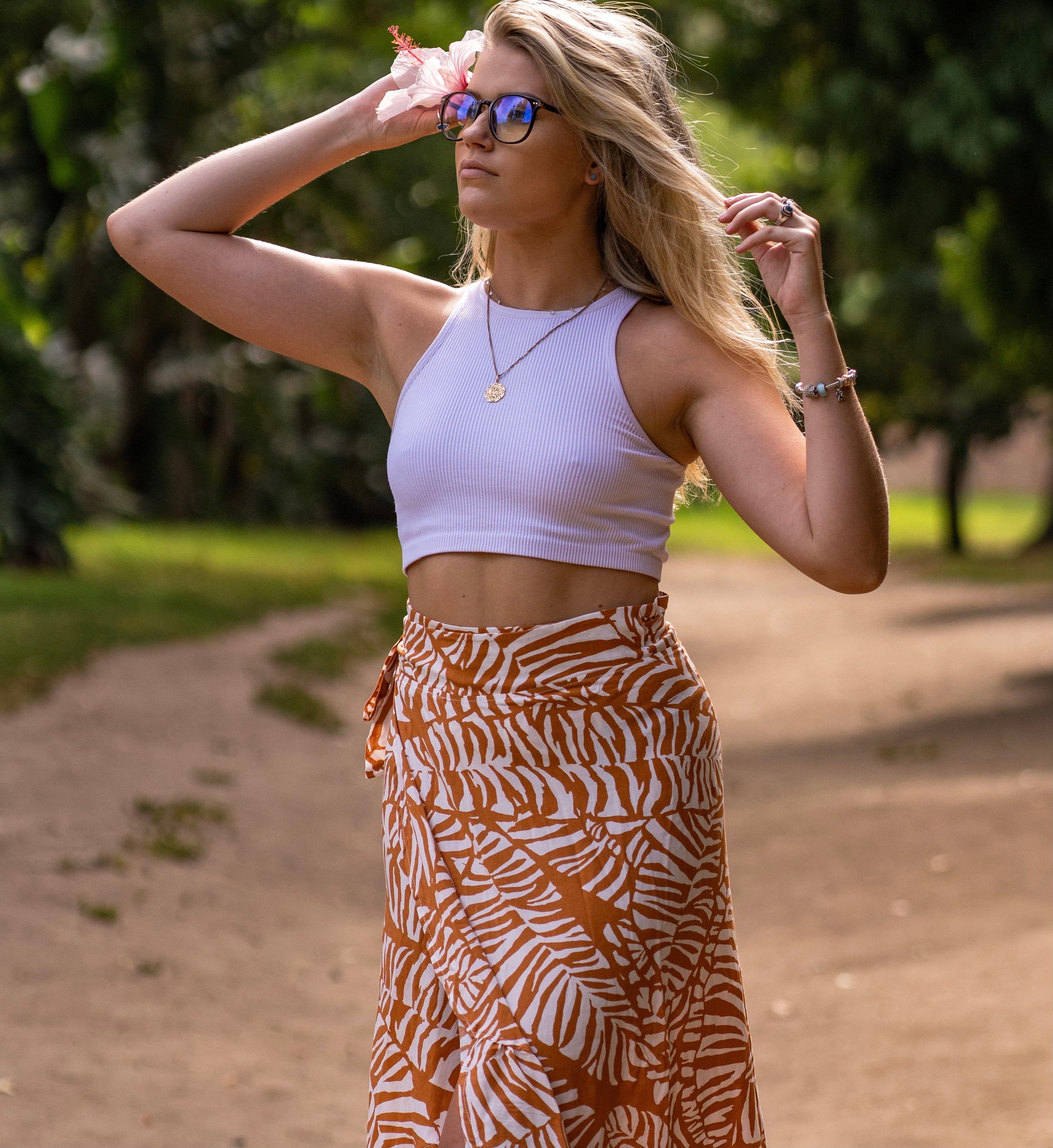 Mustard Stripe High Waisted Wrap SkirtStrange ParadiseStrange ParadiseOur ladies high waisted wrap skirts are easily paired with a crop top, and go perfectly with a pair of sneakers or casual slops.Our skirts are adjustable and versatiMustard Stripe High Waisted Wrap Skirt